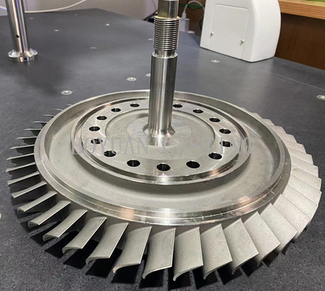 直径350毫米涡轮喷气发动机零件超级合金涡轮轮铸造